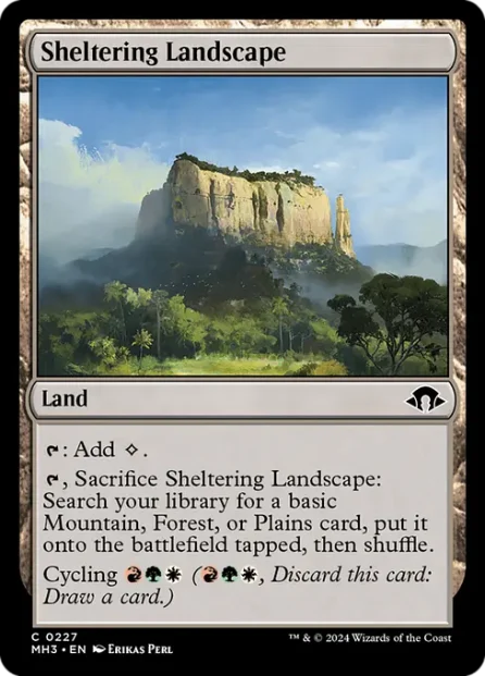 Sheltering Landscape, Modern Horizons 3 — Magic: The Gathering card