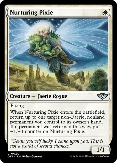 Nurturing Pixie, Outlaws of Thunder Junction — Magic: The Gathering card