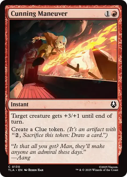 Cunning Maneuver, Avatar: The Last Airbender — Magic: The Gathering card