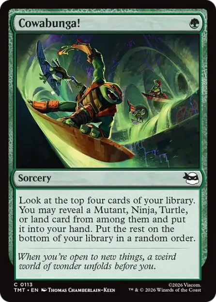 Cowabunga!, Teenage Mutant Ninja Turtles — Magic: The Gathering card