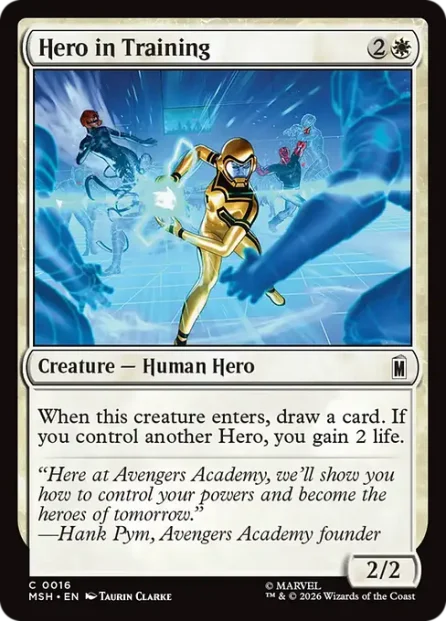Hero in Training, Marvel Super Heroes — Magic: The Gathering card