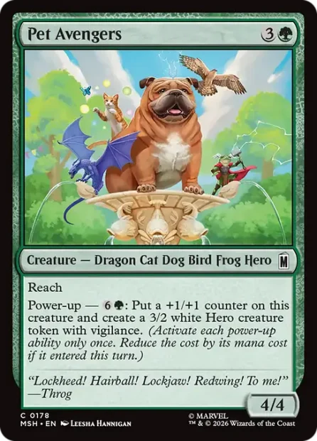 Pet Avengers, Marvel Super Heroes — Magic: The Gathering card