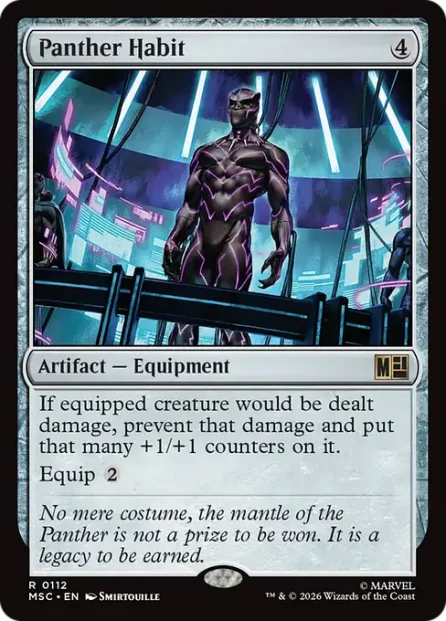 Panther Habit, Marvel Super Heroes Commander — Magic: The Gathering card