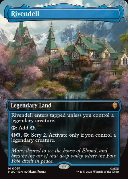 Rivendell, The Hobbit Eternal — Magic: The Gathering card