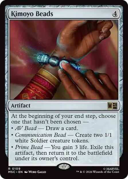 Kimoyo Beads, Marvel Super Heroes Commander — Magic: The Gathering card