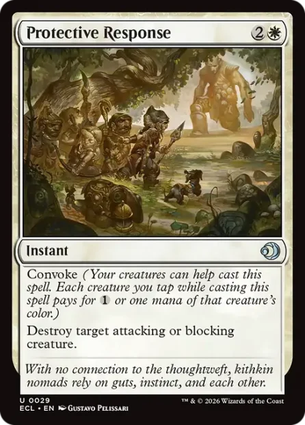 Protective Response, Lorwyn Eclipsed — Magic: The Gathering card