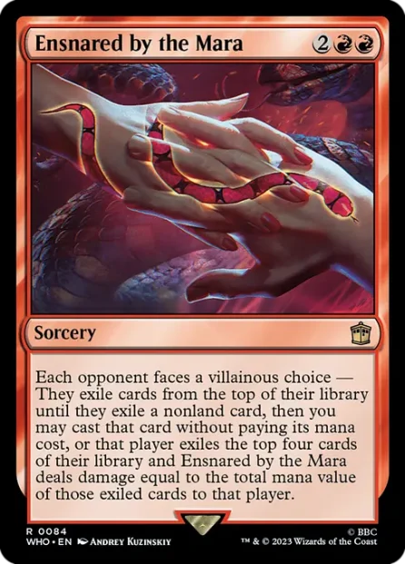 Ensnared by the Mara, Doctor Who — Magic: The Gathering card