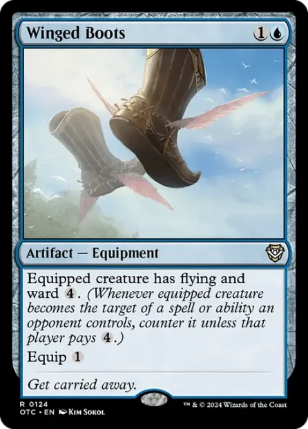 Winged Boots, Outlaws of Thunder Junction Commander — Magic: The Gathering card