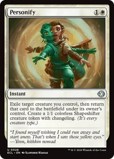 Personify, Lorwyn Eclipsed — Magic: The Gathering card