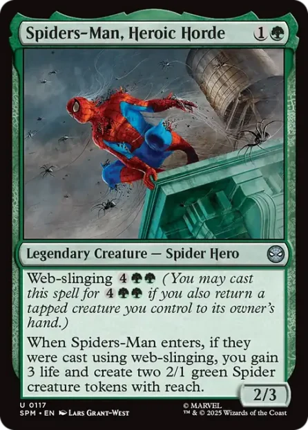 Spiders-Man, Heroic Horde, Marvel's Spider-Man — Magic: The Gathering card