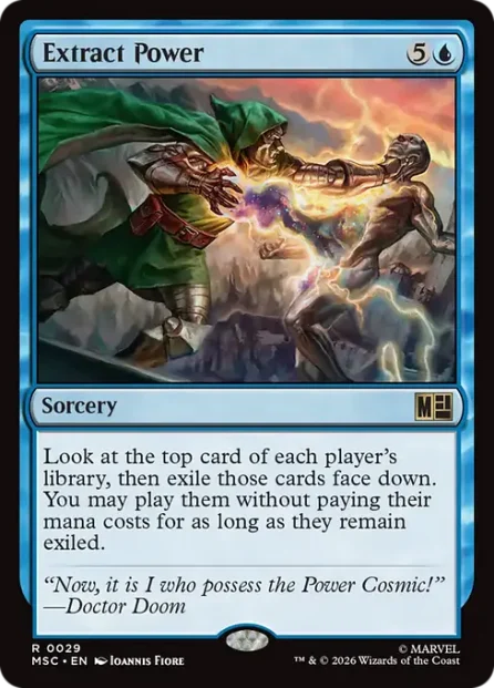Extract Power, Marvel Super Heroes Commander — Magic: The Gathering card
