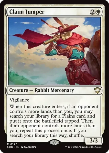 Claim Jumper, Secrets of Strixhaven Commander — Magic: The Gathering card