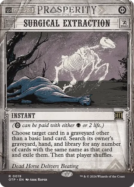 Surgical Extraction, Breaking News — Magic: The Gathering card
