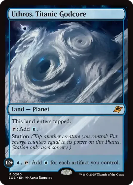 Uthros, Titanic Godcore, Edge of Eternities — Magic: The Gathering card