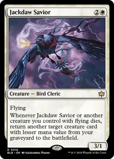 Jackdaw Savior, Bloomburrow — Magic: The Gathering card