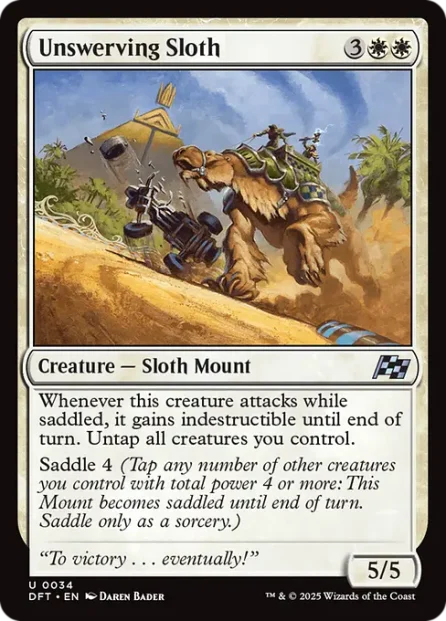 Unswerving Sloth, Aetherdrift — Magic: The Gathering card