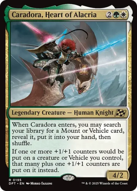Caradora, Heart of Alacria, Aetherdrift — Magic: The Gathering card