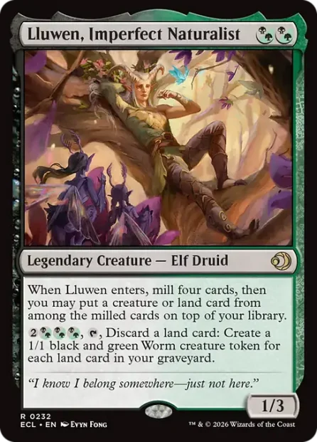 Lluwen, Imperfect Naturalist, Lorwyn Eclipsed — Magic: The Gathering card