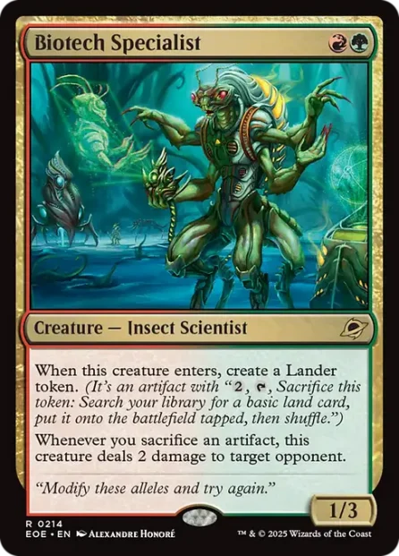 Biotech Specialist, Edge of Eternities — Magic: The Gathering card