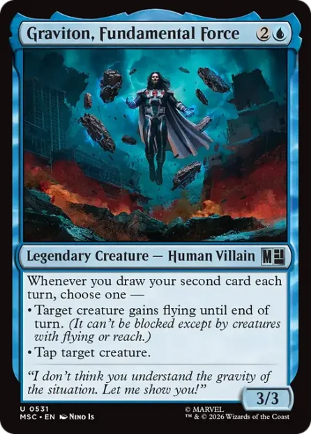 Graviton, Fundamental Force, Marvel Super Heroes Commander — Magic: The Gathering card