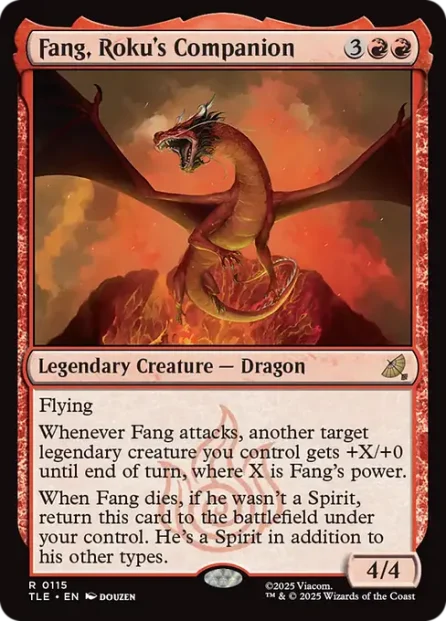 Fang, Roku's Companion, Avatar: The Last Airbender Eternal — Magic: The Gathering card