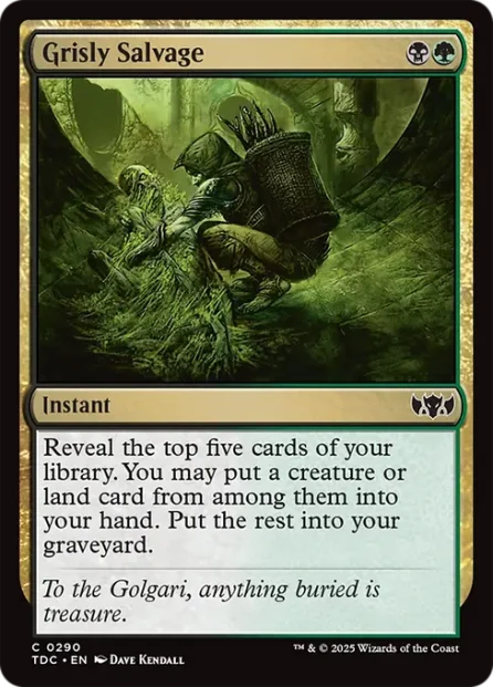Grisly Salvage, Tarkir: Dragonstorm Commander — Magic: The Gathering card
