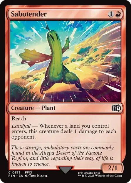 Sabotender, Final Fantasy — Magic: The Gathering card