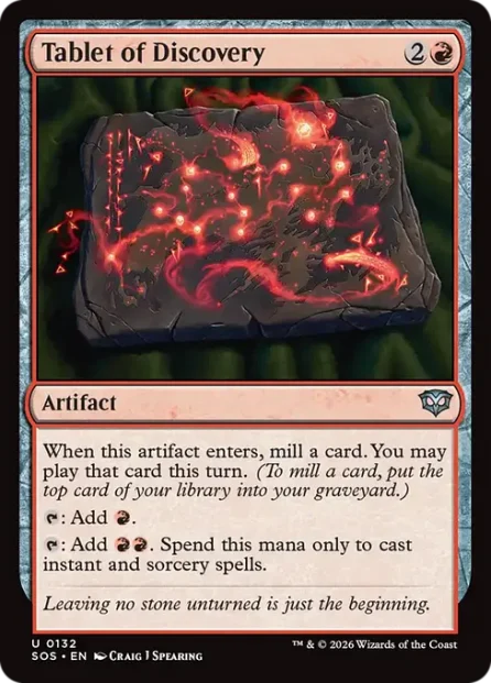 Tablet of Discovery, Secrets of Strixhaven — Magic: The Gathering card