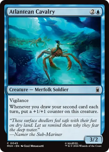 Atlantean Cavalry, Marvel Super Heroes — Magic: The Gathering card