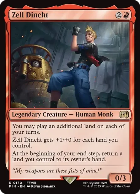 Zell Dincht, Final Fantasy — Magic: The Gathering card