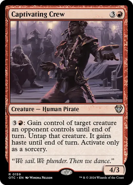 Captivating Crew, Outlaws of Thunder Junction Commander — Magic: The Gathering card
