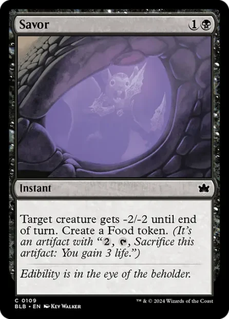 Savor, Bloomburrow — Magic: The Gathering card