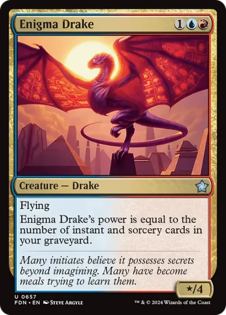 Enigma Drake, Foundations — Magic: The Gathering card