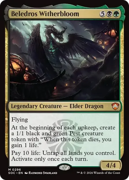 Beledros Witherbloom, Secrets of Strixhaven Commander — Magic: The Gathering card