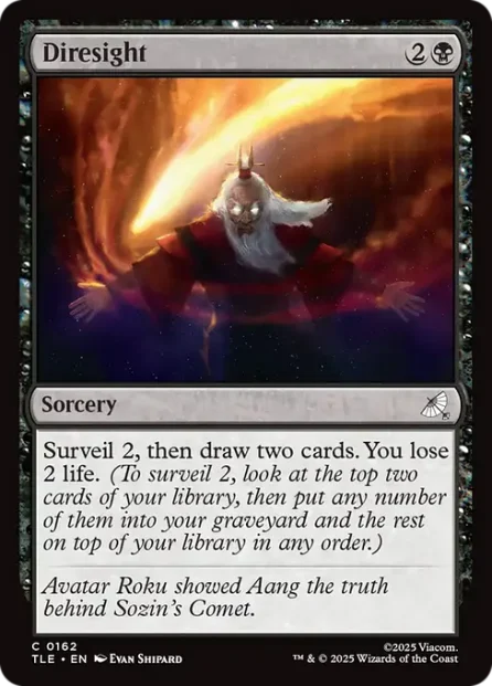 Diresight, Avatar: The Last Airbender Eternal, foil — Magic: The Gathering card