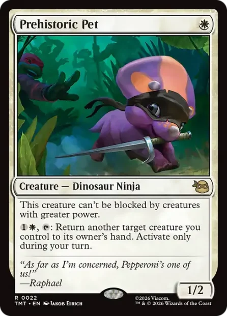 Prehistoric Pet, Teenage Mutant Ninja Turtles — Magic: The Gathering card