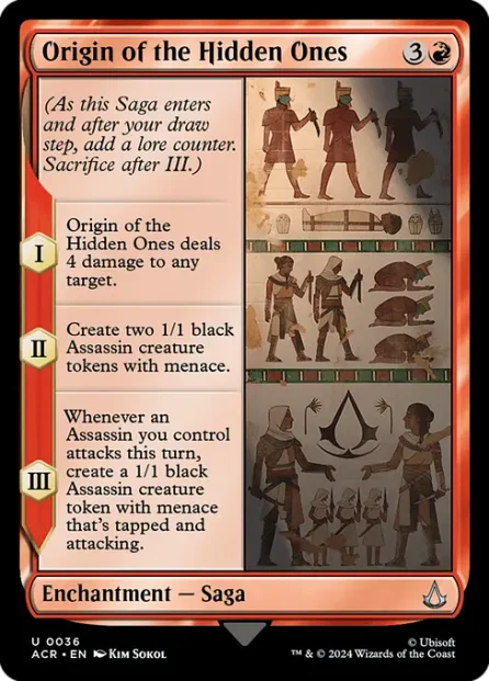 Origin of the Hidden Ones, Assassin's Creed — Magic: The Gathering card