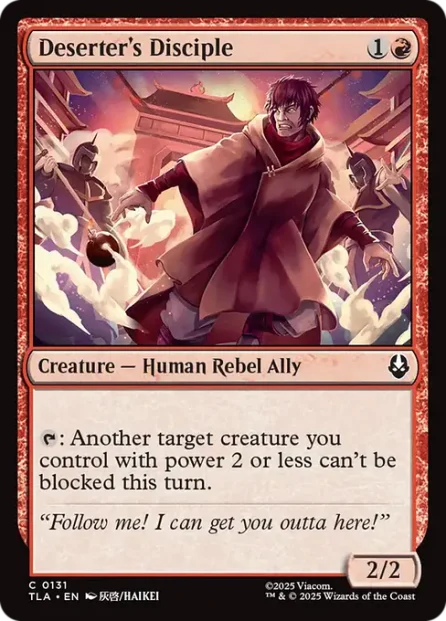 Deserter's Disciple, Avatar: The Last Airbender — Magic: The Gathering card