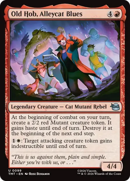 Old Hob, Alleycat Blues, Teenage Mutant Ninja Turtles — Magic: The Gathering card