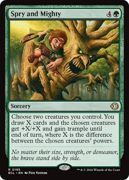 Spry and Mighty, Lorwyn Eclipsed — Magic: The Gathering card