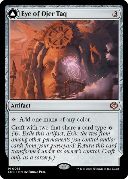 Eye of Ojer Taq // Apex Observatory, The Lost Caverns of Ixalan Commander — Magic: The Gathering card