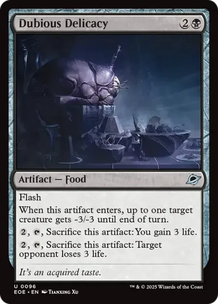 Dubious Delicacy, Edge of Eternities — Magic: The Gathering card