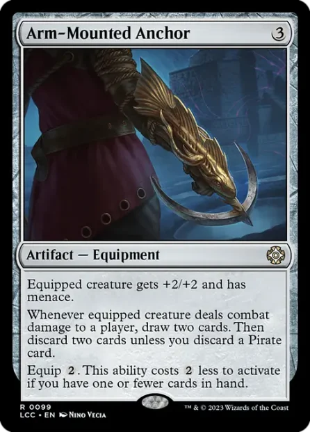 Arm-Mounted Anchor, The Lost Caverns of Ixalan Commander — Magic: The Gathering card