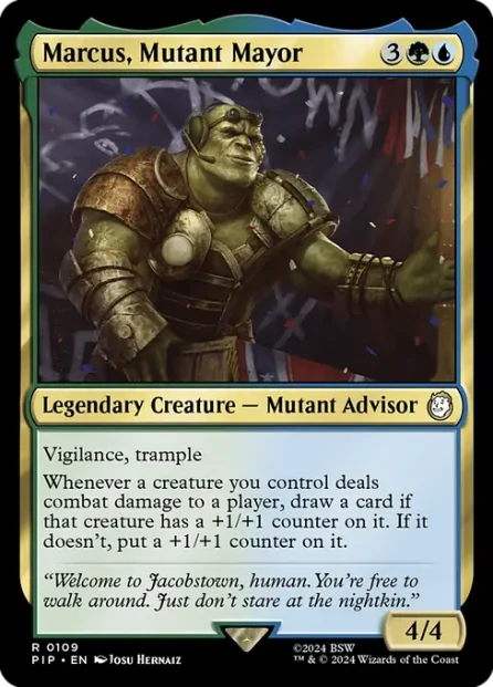 Marcus, Mutant Mayor, Fallout — Magic: The Gathering card