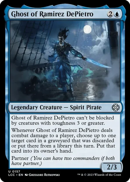 Ghost of Ramirez DePietro, The Lost Caverns of Ixalan Commander — Magic: The Gathering card