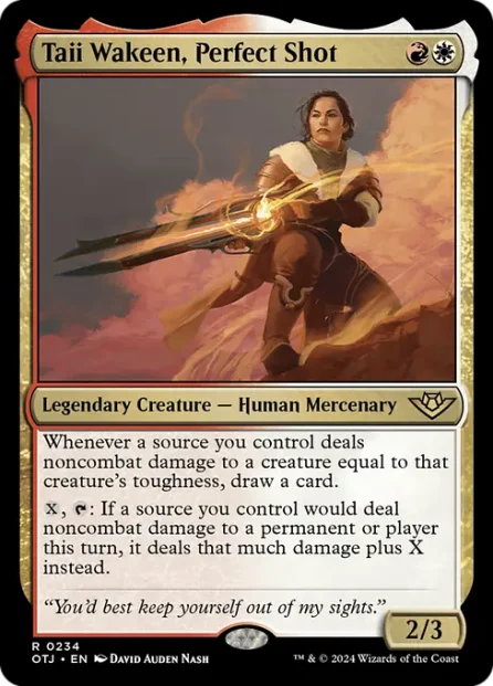 Taii Wakeen, Perfect Shot, Outlaws of Thunder Junction — Magic: The Gathering card