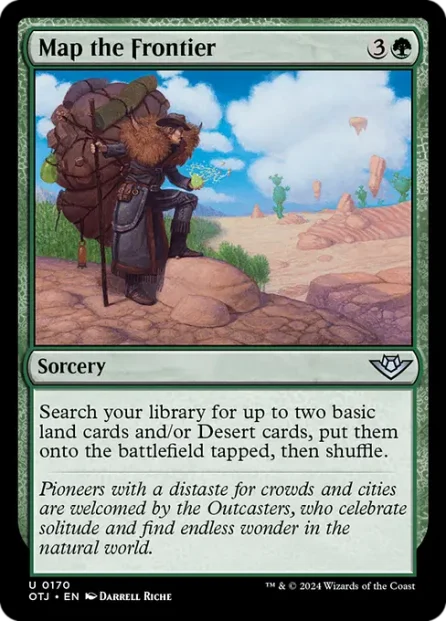Map the Frontier, Outlaws of Thunder Junction — Magic: The Gathering card