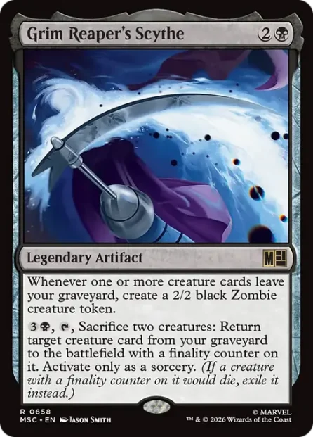 Grim Reaper's Scythe, Marvel Super Heroes Commander — Magic: The Gathering card