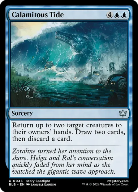 Calamitous Tide, Bloomburrow — Magic: The Gathering card