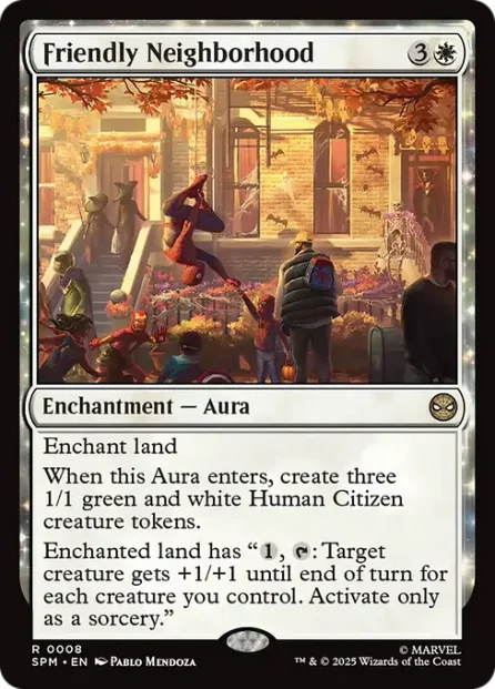 Friendly Neighborhood, Marvel's Spider-Man — Magic: The Gathering card